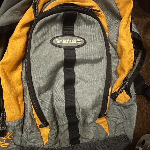 Timberland Men's Backpack in Gray and Yellow - Picture 1 of 5